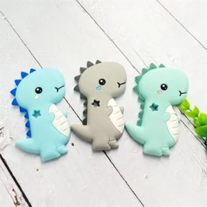 Premium Animal Silicone Teethers - Dragon, Rabbit & Koala Collection