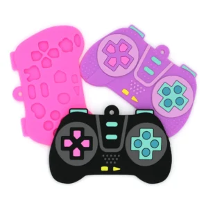 "Gamer Baby" Premium Silicone Controller Teether - Textured Sensory Toy (Single & Duo Packs)