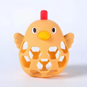 "Tiny Chick" Premium Silicone Teether - Flexible Easy-Grip Soothing Toy (Single & Packs)