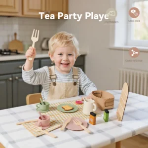 montessori silicone tea set for kids