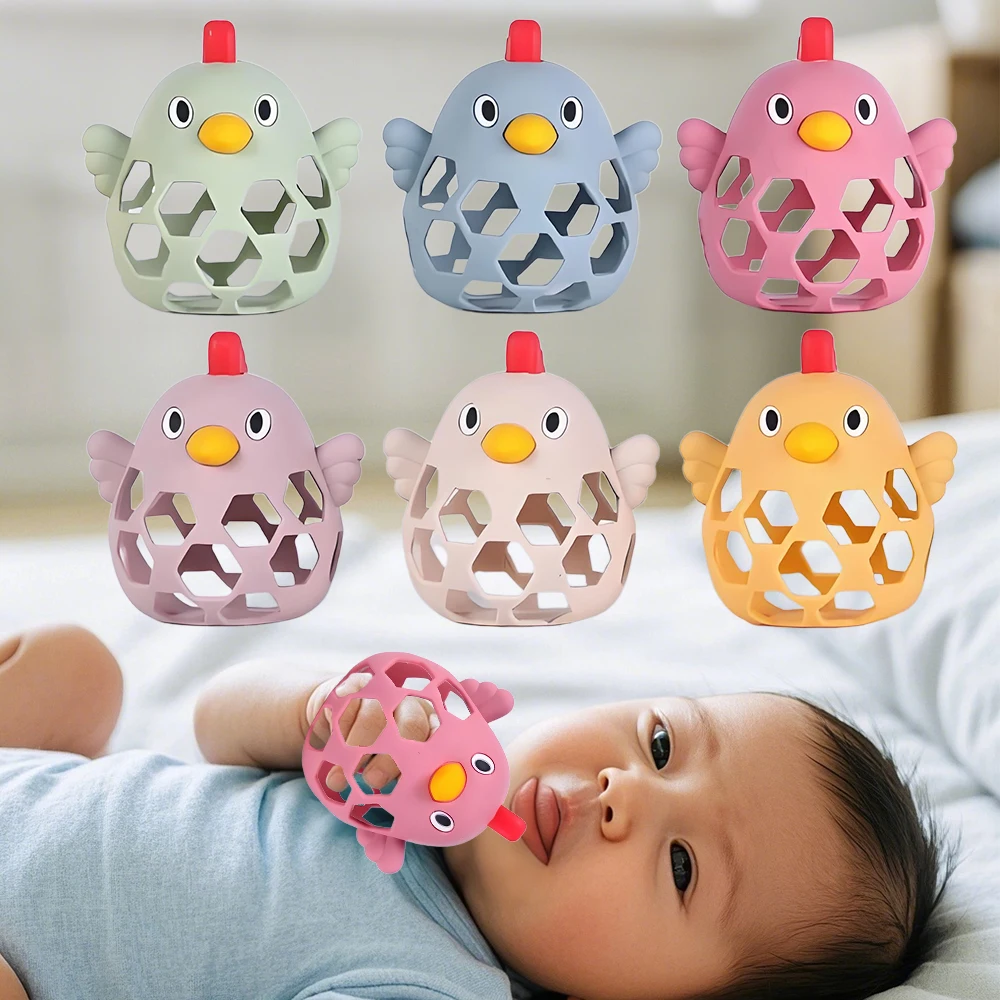 "Tiny Chick" Premium Silicone Teether - Flexible Easy-Grip Soothing Toy (Single & Packs) - Image 2