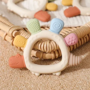 silicone elephant teether for babies
