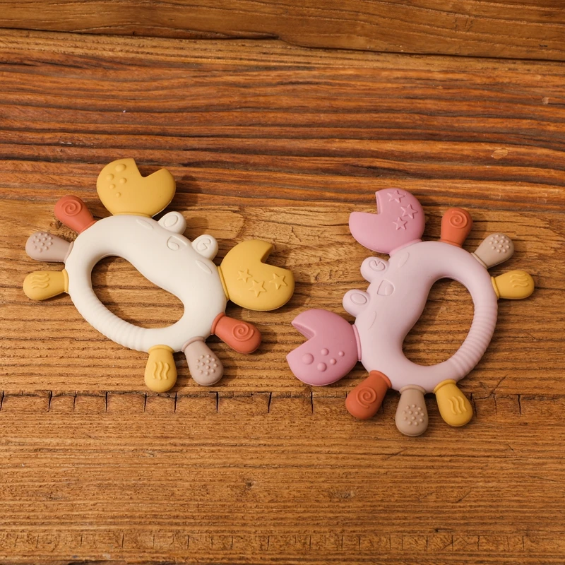 silicone crab teether for babies