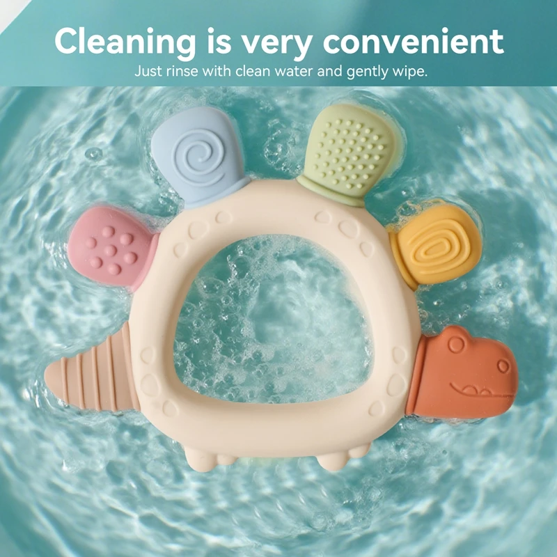 silicone elephant teether for babies
