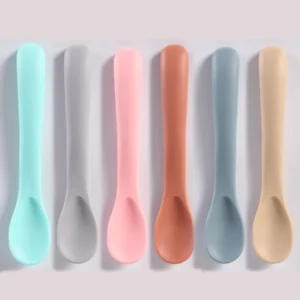 "My First Spoon" Soft Silicone Training Set - Ultra-Gentle Learning Utensils for Infants