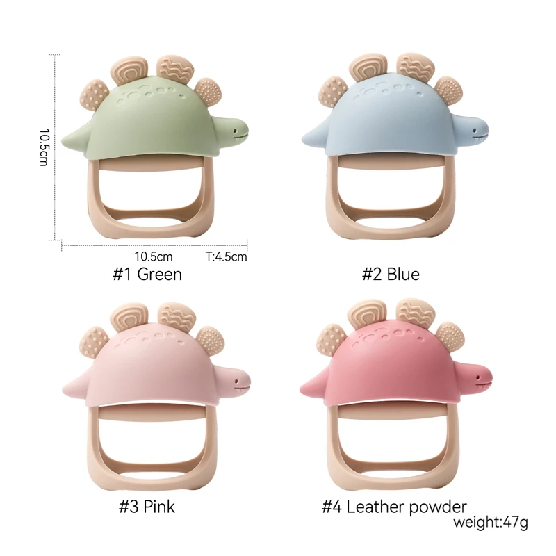 Best Wearable Baby Teether | Safe Anti-Drop Dino 3M+ - Image 3